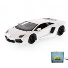 Car W/Rotary Turntable Lamborghini Aventador Lp7004 White 1/24 Scale Diecast Toys Car W/Rotary Turntable Lamborghini Aventador Lp7004 White 1/24 Scale Diecast Toys