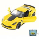 Car W/Rotary Turntable 2015 Chevy Corvette Z06 34133 1/24 Car Diecast Toys