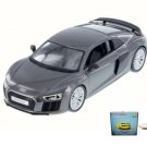 Car W/Rotary Turntable Audi R8 V10 Plus 1/24 Scale Car Diecast Toys