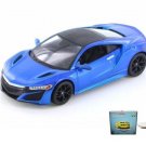 Car W/Rotary Turntable 2018 Acura Nsx Blue 31234Bu 1/24 Scale Diecast Toys Car W/Rotary Turntable 2018 Acura Nsx Blue 31234Bu 1/24 Scale Diecast Toys