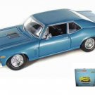 Car W/Rotary Turntable 1970 Chevrolet Nova Ss Coupe Blue 1/24 Scale Diecast Toys Car W/Rotary Turntable 1970 Chevrolet Nova Ss Coupe Blue 1/24 Scale Diecast Toys