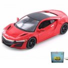 Car W/Rotary Turntable 2018 Acura Nsx Red 31234R 1/24 Scale Diecast Toys