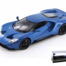 Car W/Led Display Case 2017 Ford Gt Blue 24082/4D 1/24 Scale Diecast Toys Car W/Led Display Case 2017 Ford Gt Blue 24082/4D 1/24 Scale Diecast Toys