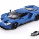 Car W/Trailer 2017 Ford Gt Blue 24082/4D 1/24 Scale Car Diecast Toys Car W/Trailer 2017 Ford Gt Blue 24082/4D 1/24 Scale Car Diecast Toys