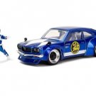 1974 Mazda Rx3 W/ Blue Ranger Figurine 1/24 Car 34389 Diecast Toys