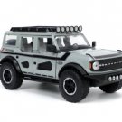 2021 Ford Bronco Gray 33300 1/24 Scale Model Car Diecast Toys