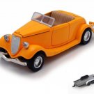 Car W/Trailer 1934 Ford Coupe Yellow 73218 1/24 Diecast Toys