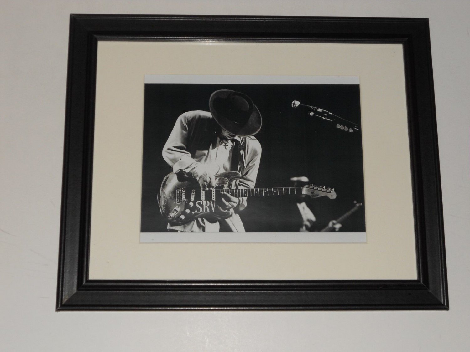 Framed Stevie Ray Vaughan 1988 On Stage #2 SRV Guitar God 14