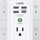 USB Wall Charger，LVETEK Surge Protector 5 Outlet Extender