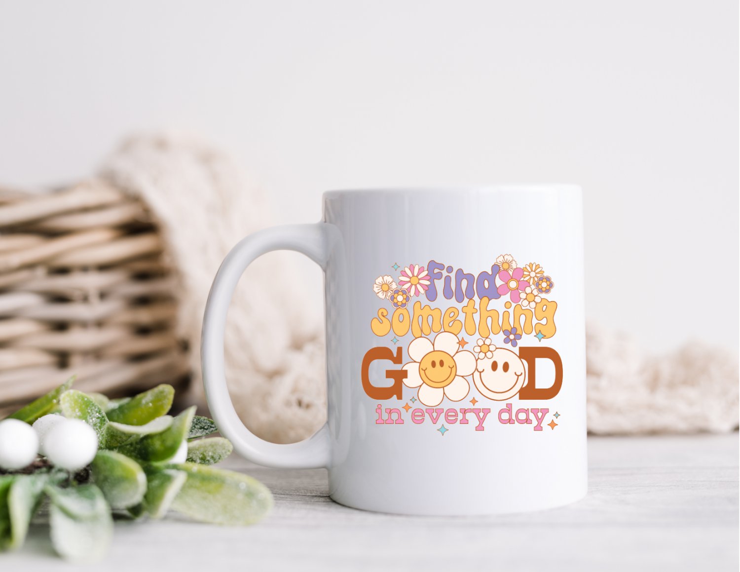 11 oz Ceramic Mug | Find Something Good in Every Day