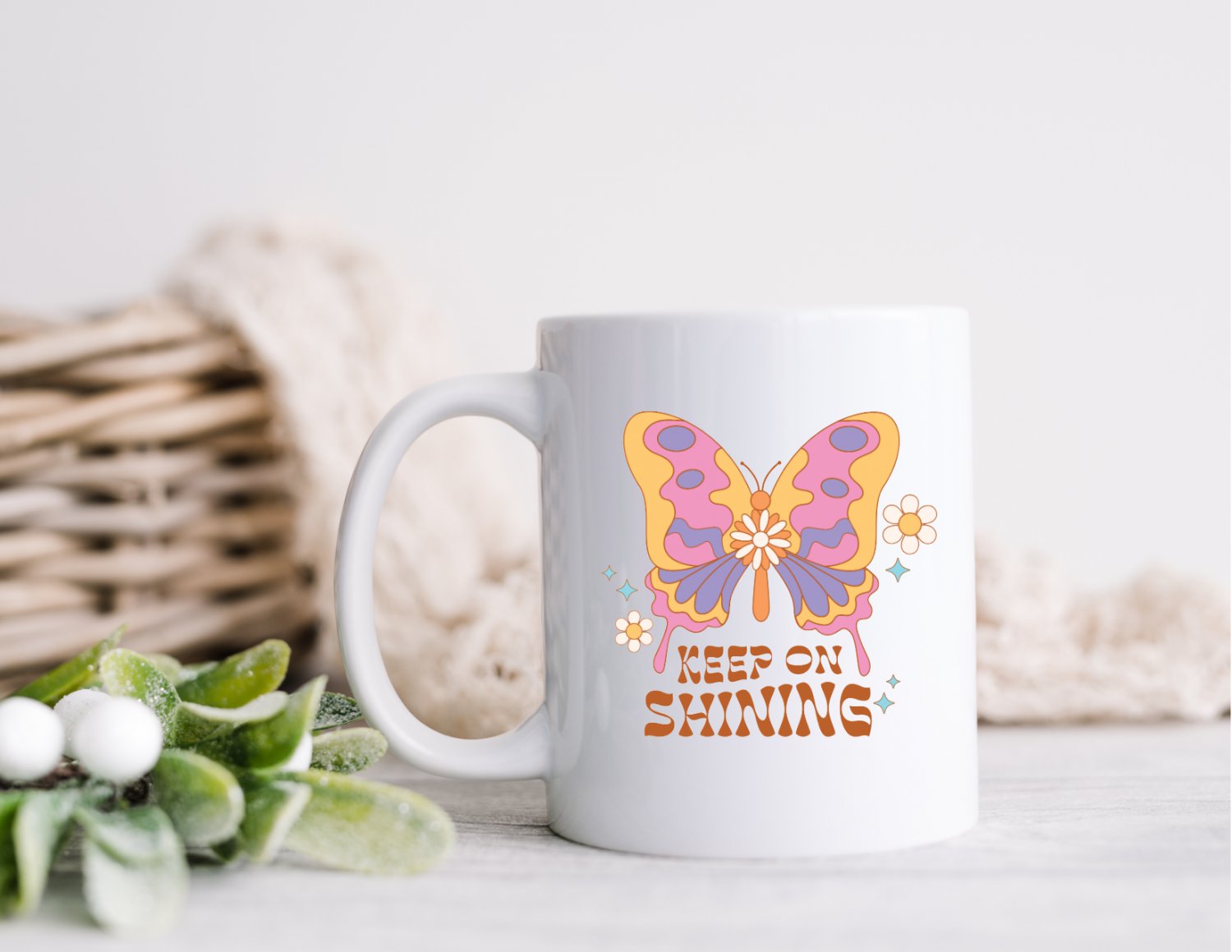11 oz Ceramic Mug | Keep on Shining