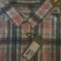 (1829) Wholesale Case of 6 x Target Plaid Lily White Short Sleeve Button Down Shirt