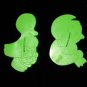 Wilton Easter Vintage Chick and Duck Plastic Cookie Cutters Set of 2 Cutter