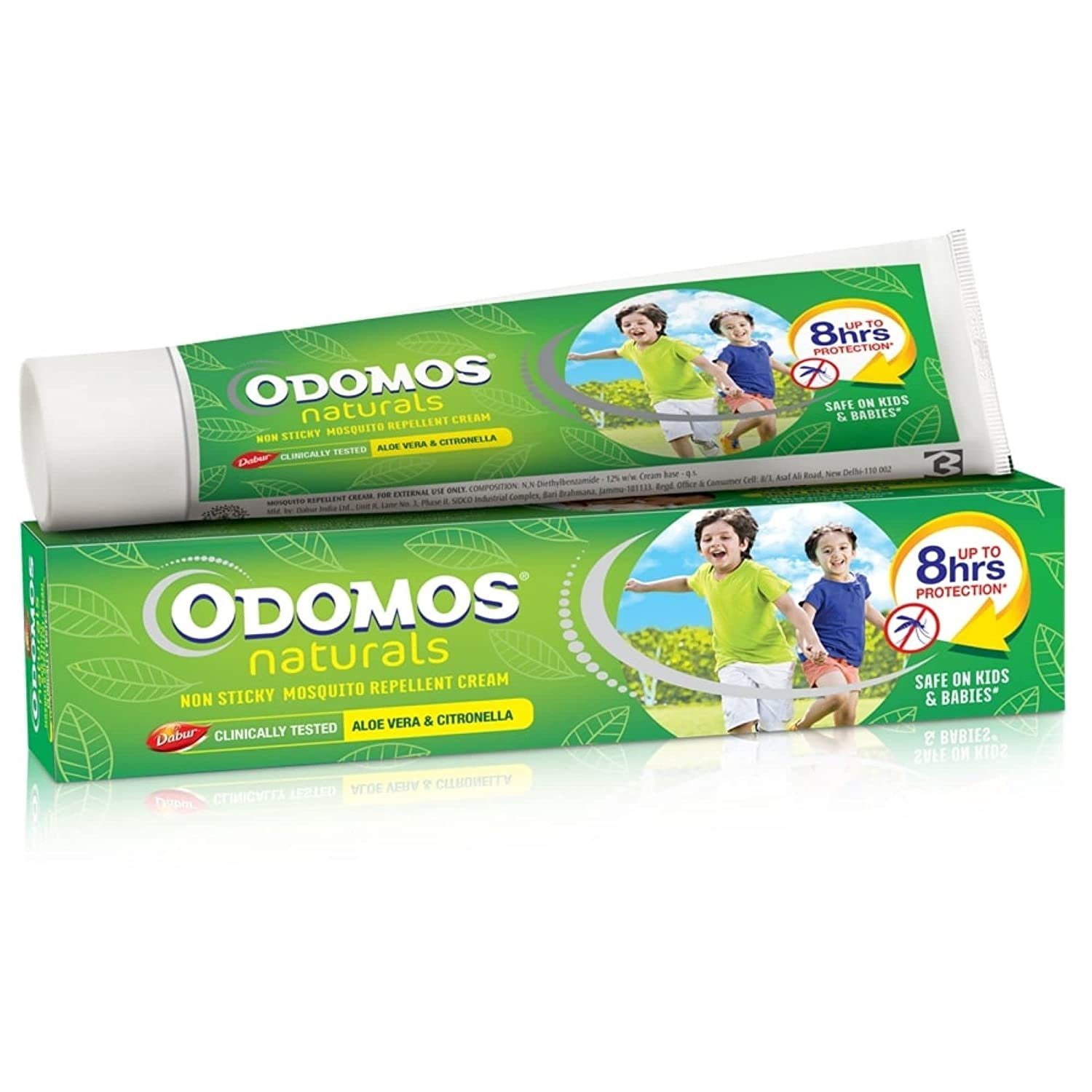 2X Dabur Odomos Naturals Aloevera Non-Sticky Mosquito Repellent Cream 50 gm