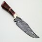 CUSTOM HAND FORGED DAMASCUS STEEL HUNTING KNIFE