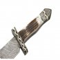 CUSTOM HAND FORGED DAMASCUS STEEL HUNTING KNIFE