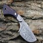 CUSTOM HAND FORGED DAMASCUS STEEL SKINER KNIFE