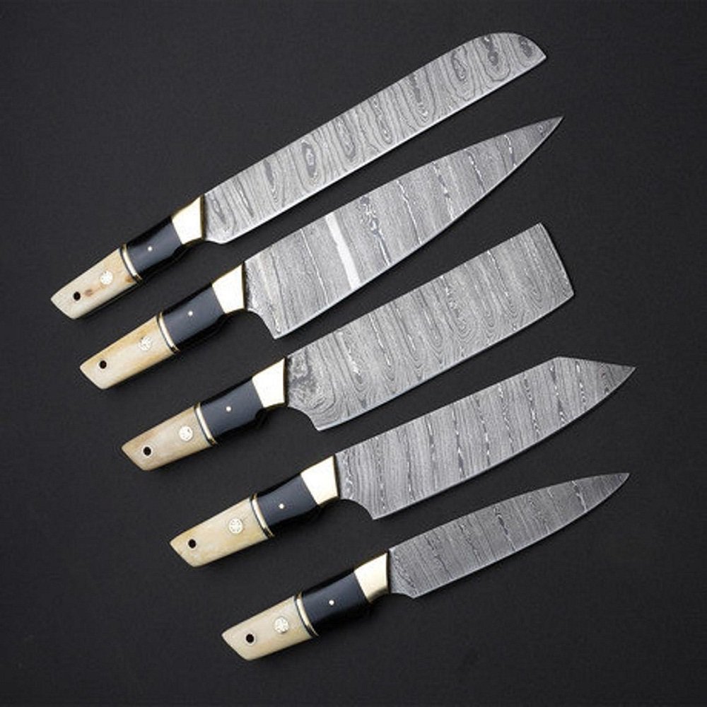 Handmade Knives | Damascus Steel Chef's Knife Set | Perfect Gift | Cooking Set
