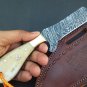 CUSTOM HAND MADE FORGED DAMASCUS STEEL BULL CUTER KNIFE