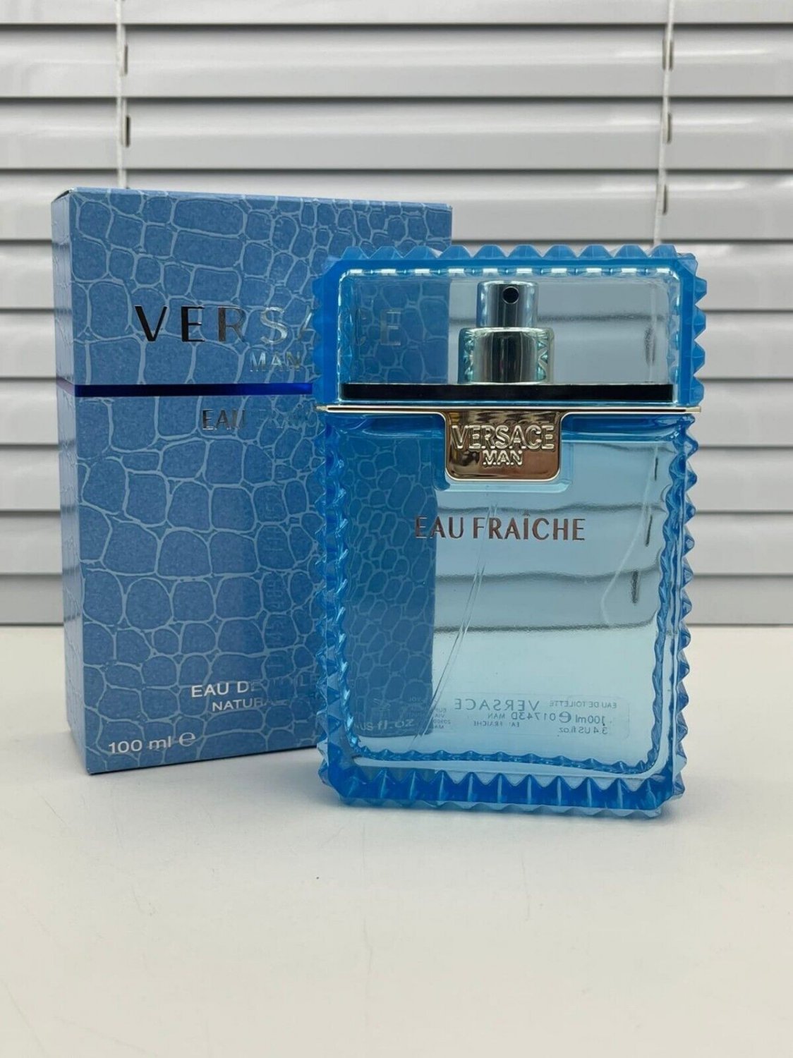 Eau Fraiche By Versace 3.4 oz 100 ml Eau de Toilette New Sealed Authentic