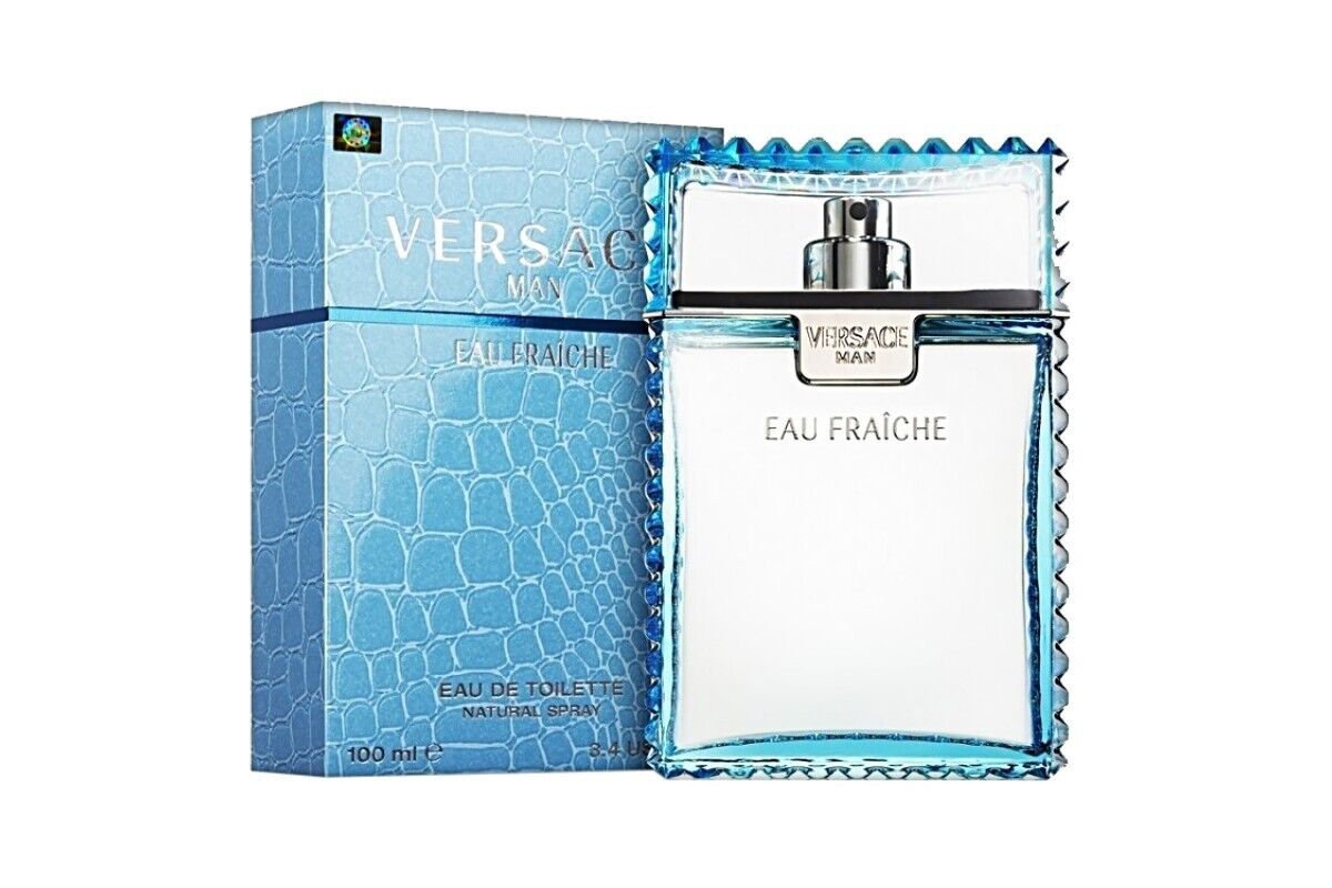 Eau Fraiche By Versace 3.4 oz 100 ml Eau de Toilette New Sealed Authentic