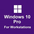 Windows 10 Pro for Workstations 1 PC Retail License | Genuine Product Key Code