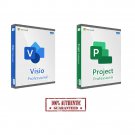 Project & Visio 2021 Professional 1 PC License Key & Download Bundle