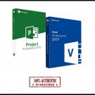 Project & Visio 2019 Professional 1 PC License Key & Download Bundle