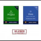 Project & Visio 2016 Professional 1 PC License Key & Download Bundle