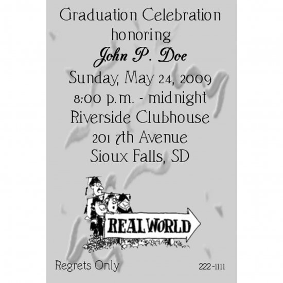 Personalized Photo Graduation Announcements Elaborate Front Simple Back