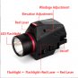 150 Lumens Bottom Flashlight Red Laser Flashlight 20mm Bottom Mounted Laser Flashlight