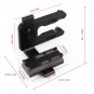 Recurve composite aluminum bracket can hold red dot laser flashlight bracket