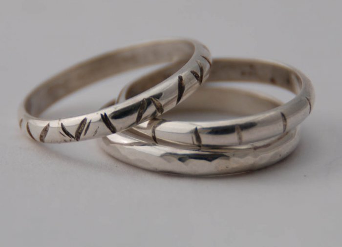 sterling silver stackable rings