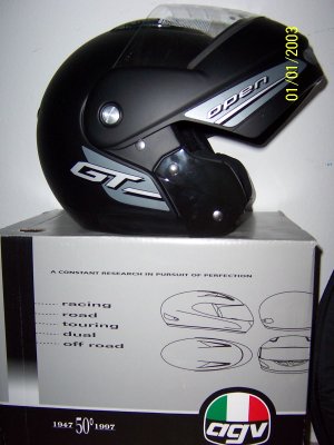 AGV GT Open Flat Black L Helmet new flip up helmet