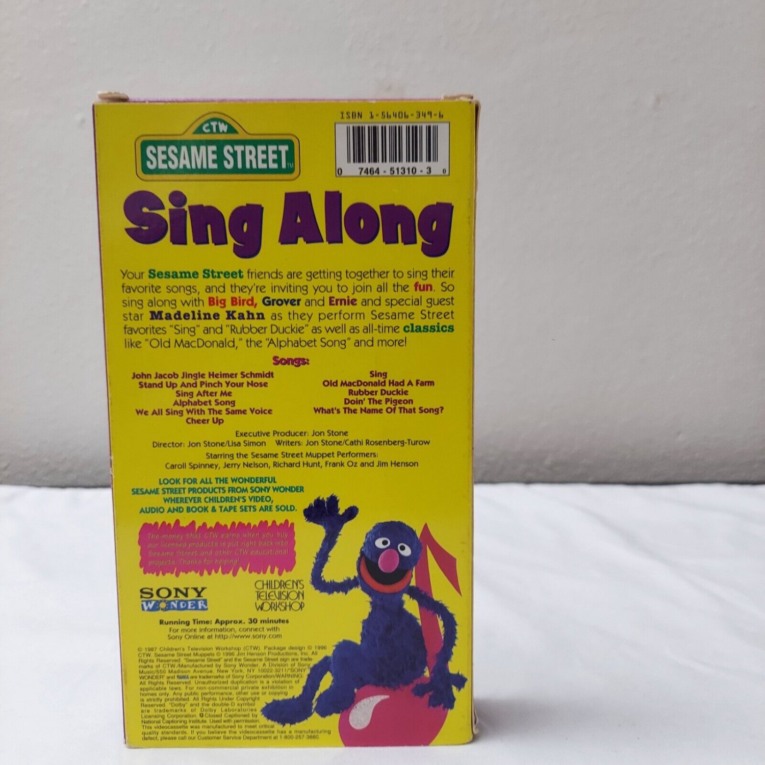 Sesame Street Home Video Sing Along VHS Vintage Kid Show Rubber Duckie