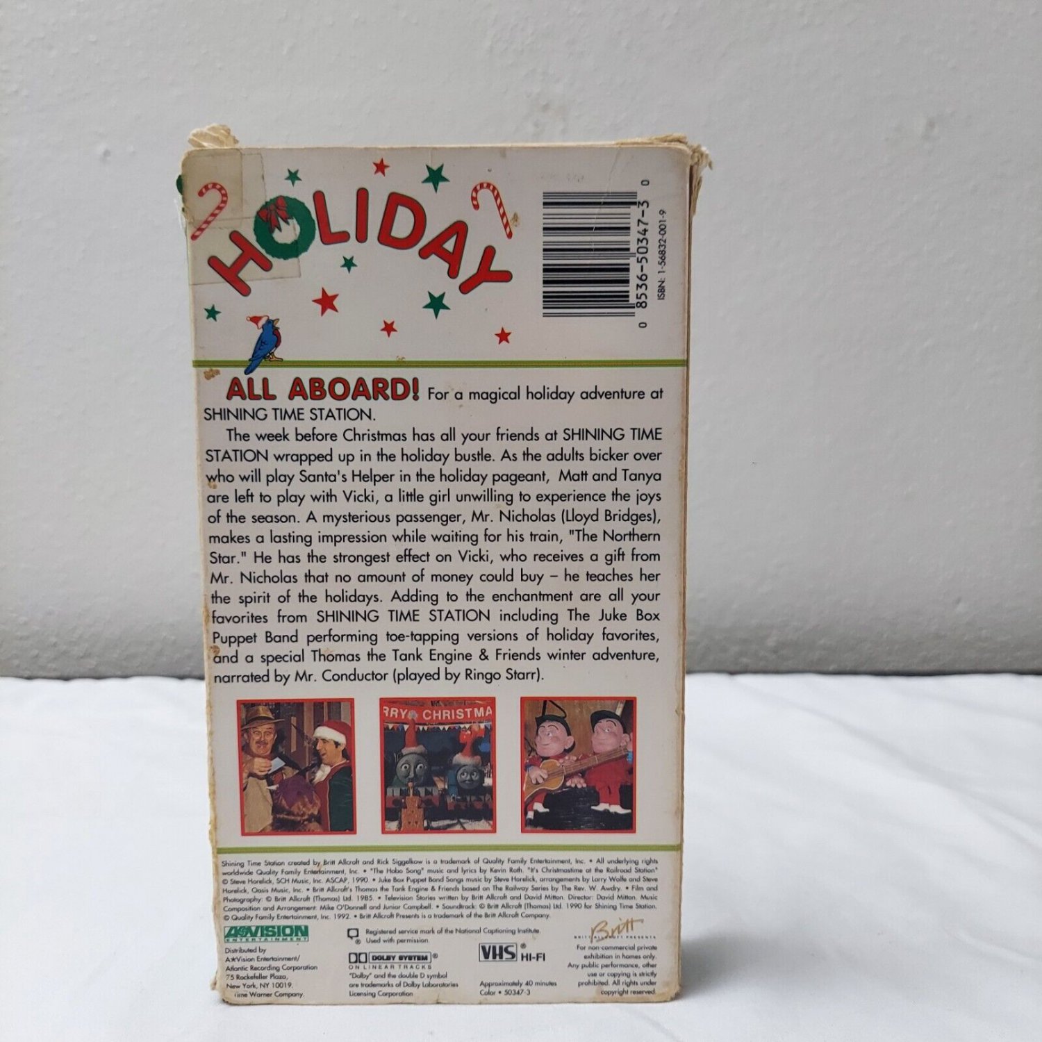 Shining Time Station Tis A Gift Vhs Shining Time Station Tis A Gift Holiday Special VHS Tape Ringo Starr