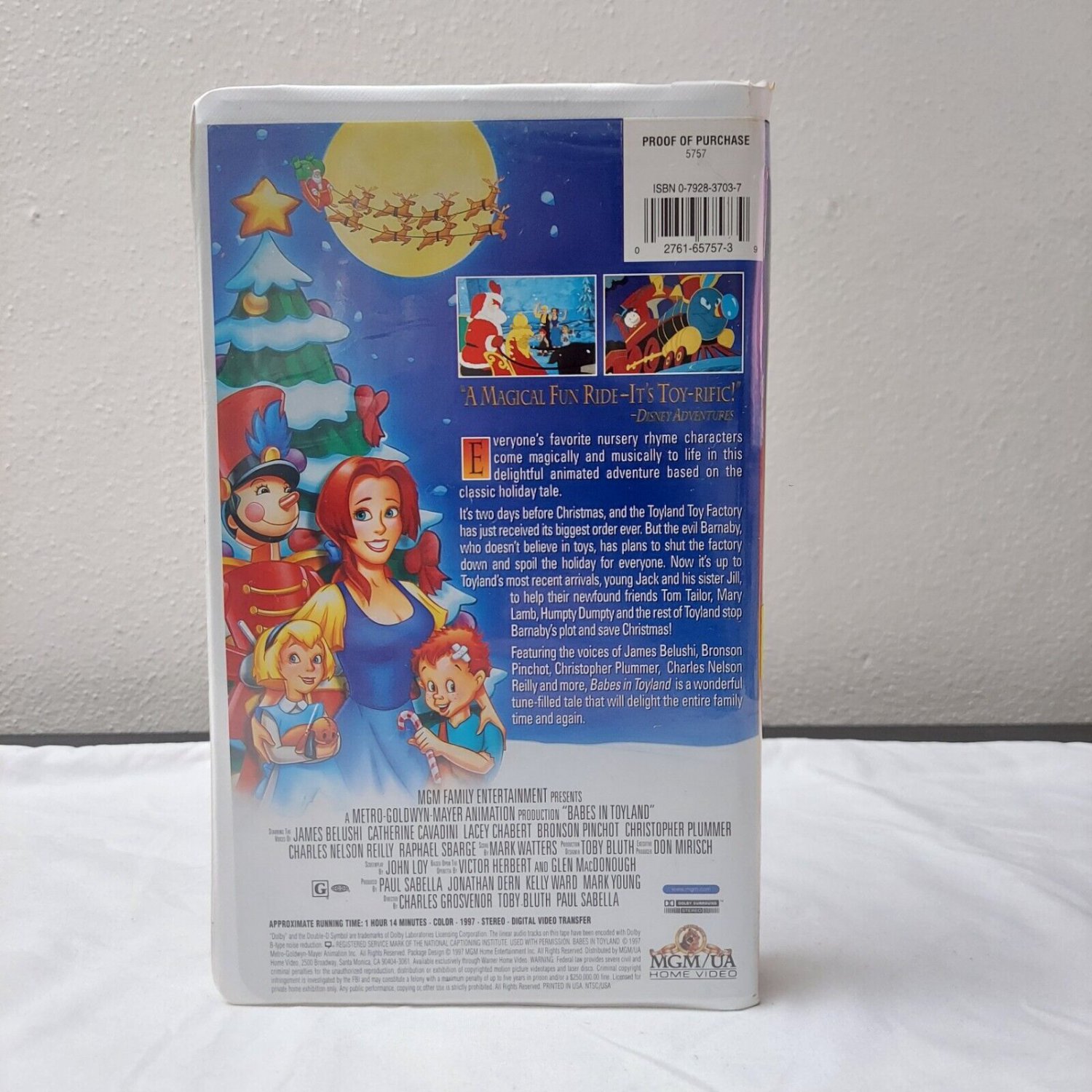 Babes in Toyland VHS Tape Animated 1997 Jim Belushi MGM Clamshell