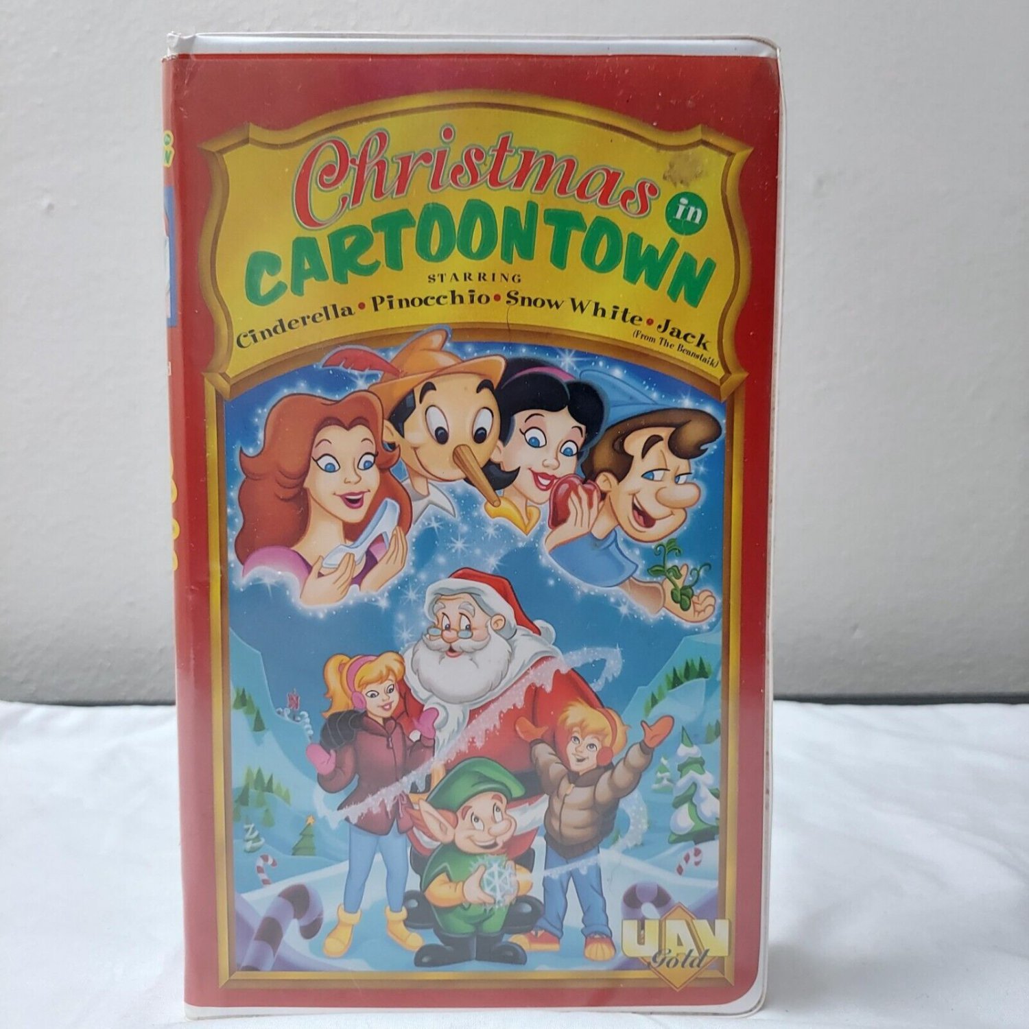 Christmas In Cartoontown VHS Tape Vintage 1991 Clamshell Cinderella ...