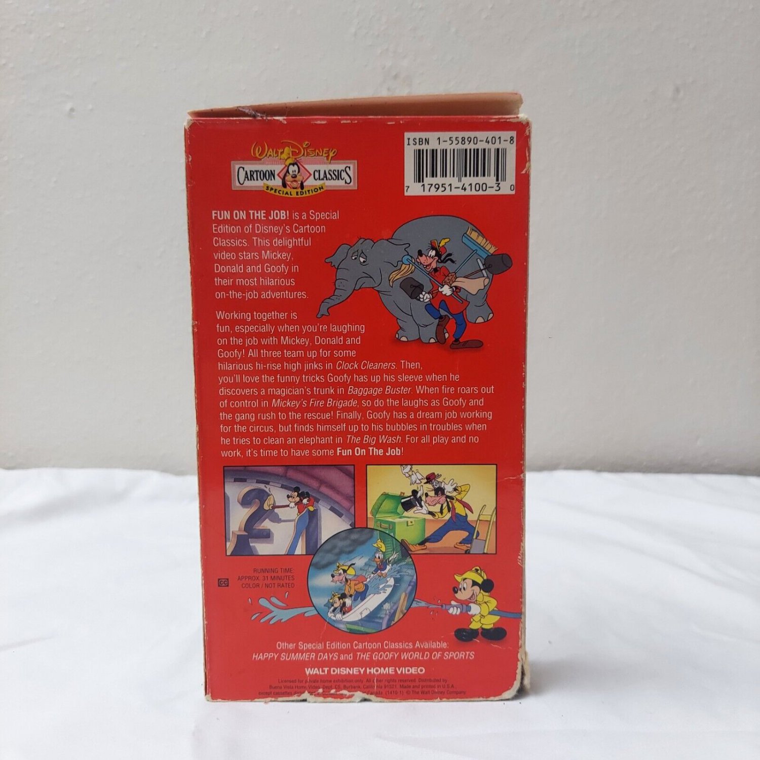 Walt Disney Cartoon Classics Special Edition Fun On The Job Vhs