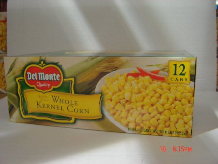 Corn, Whole Kernel 12 cans (0.96 lbs., 433g. each) pack