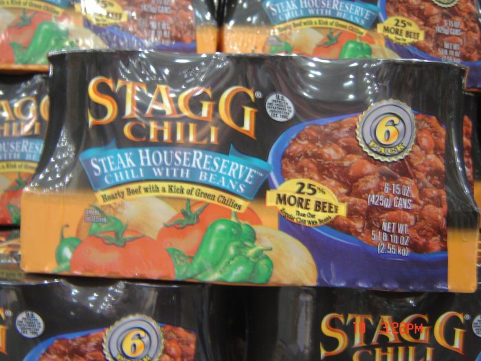Chili, with Beans 6 cans (0.94 lbs., 425 g. each) pack