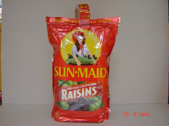 Raisins, 2 Bag (2.25lbs., 1018g. each) Pack