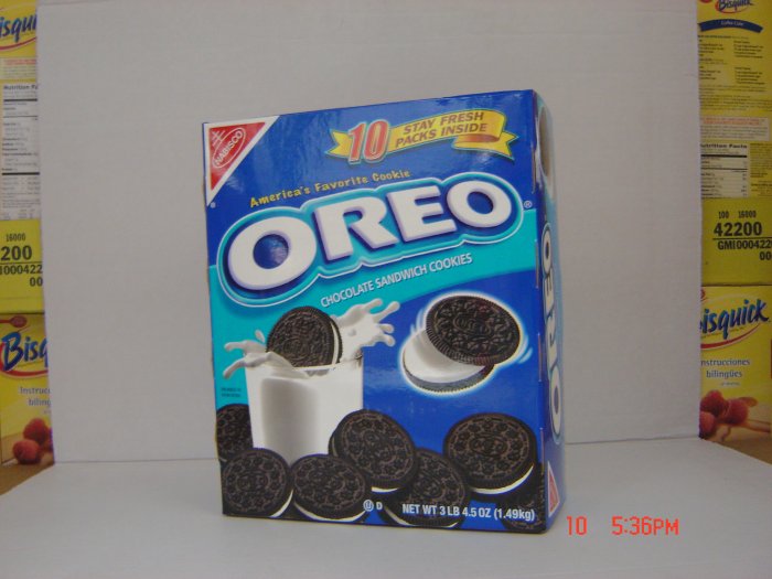 Cookies, Oreo, Choc-Vani, 10 Sleeve (0.33lbs.,149g. ea.) Box