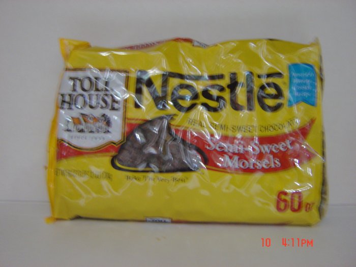 Chocolate, Semi-Sweet Morsels for Desserts (3.8lbs.,1700g.)
