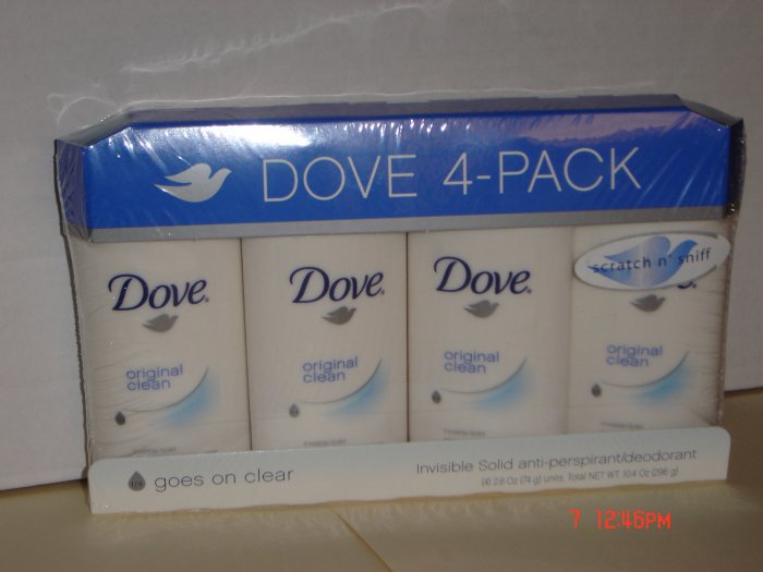 Deodorant, Dove Brand, 4-Pack (2.6 oz. each)