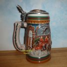 Anheuser Busch 1997 BUDWEISER HOLIDAY STEIN, Home For The Holidays, HAND SIGNED, Lidded,  NEW