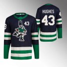 Canucks Hockey Jerseys Mens Hughes 43 Reverse Retro stitched size S  To 3XL