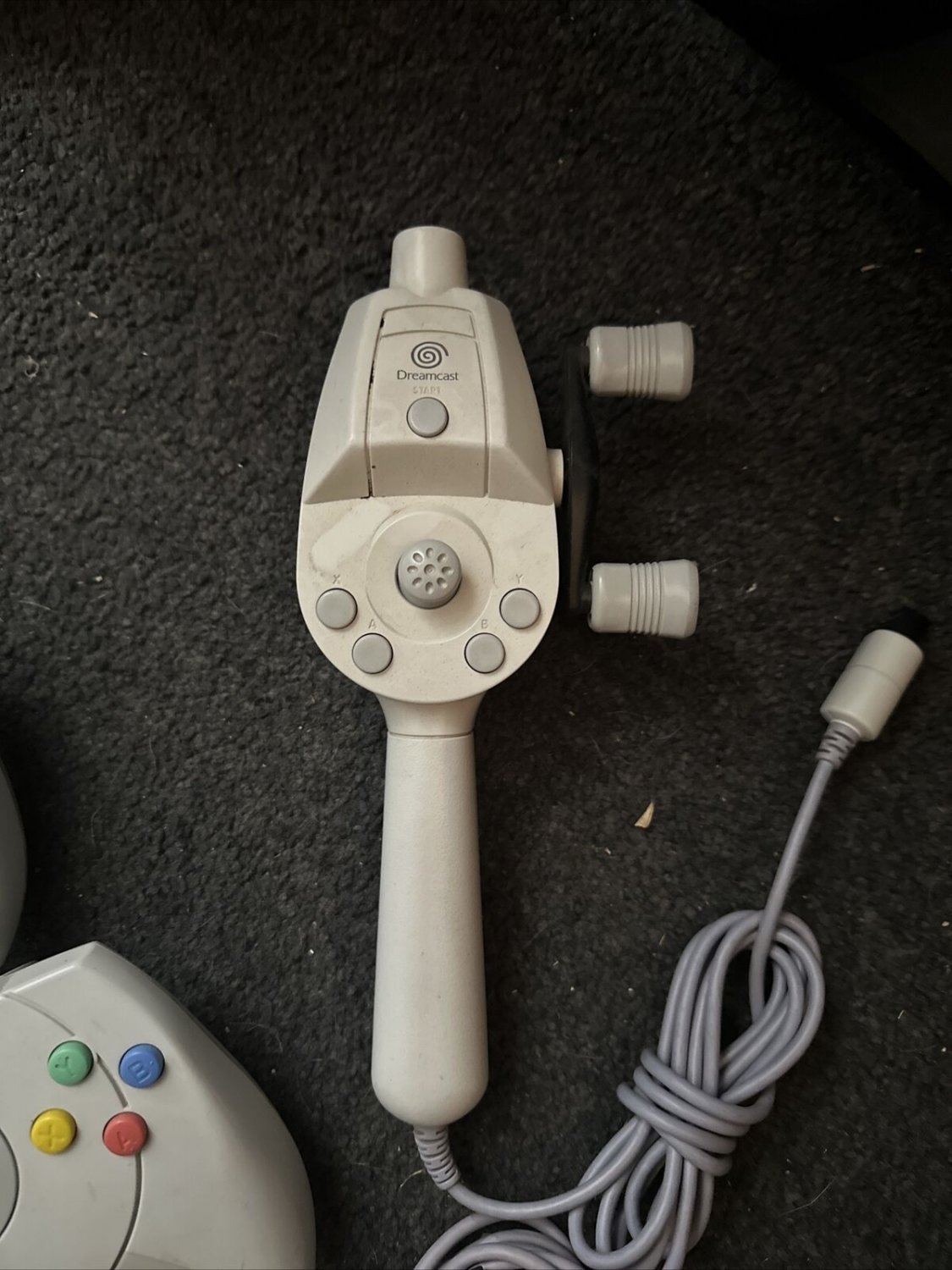 sega dreamcast console bundle vintage working w/ fishing rod pole
