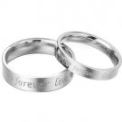 Forever Love Rings Men Women stainless steel Wedding Engagement Rings Charm
