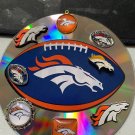 Denver Broncos CD shot glass Coaster, wall art reflector